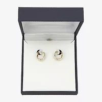 Gold Addiction Womens 10K Gold 13.5mm Hoop Earrings