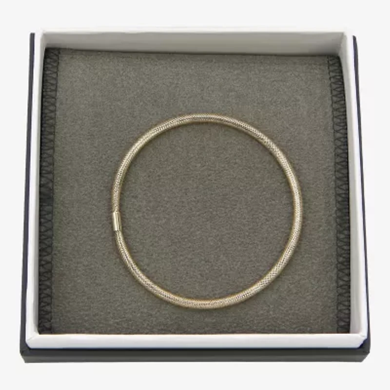 Made in Italy Womens 10K Gold Stretch Bracelet