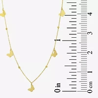 Gold Addiction Womens 10K Gold 16 Inch Cable Chain Necklace