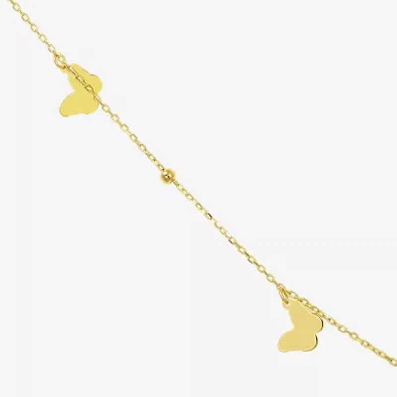 Gold Addiction Womens 10K Gold 16 Inch Cable Chain Necklace