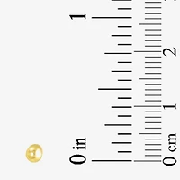 Gold Addiction Womens 10K Gold Ball Cross Heart 3 Pair Earring Set