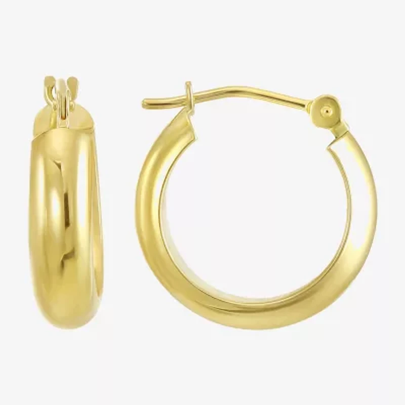 Womens 10K Gold 3 Pair Earring Set