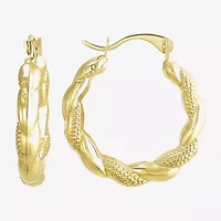 Womens 10K Gold 3 Pair Earring Set