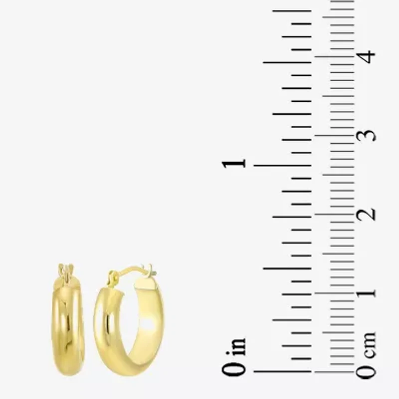 Womens 10K Gold 3 Pair Earring Set