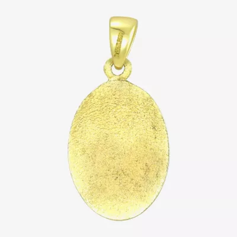Our Lady Of Guadalupe Unisex Adult 14K Gold Oval Pendant