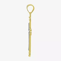 Cross Unisex Adult 10K Two Tone Gold Cross Pendant