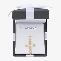 Cross Unisex Adult 10K Two Tone Gold Cross Pendant