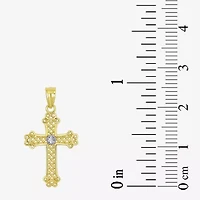 Cross Unisex Adult 10K Two Tone Gold Cross Pendant