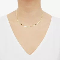 Limited Quantities! Womens 14K Gold 18 Inch Herringbone Chain Necklace