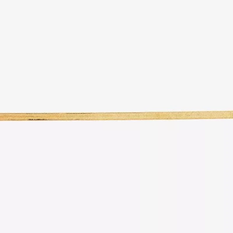 Limited Quantities! Womens 14K Gold 18 Inch Herringbone Chain Necklace