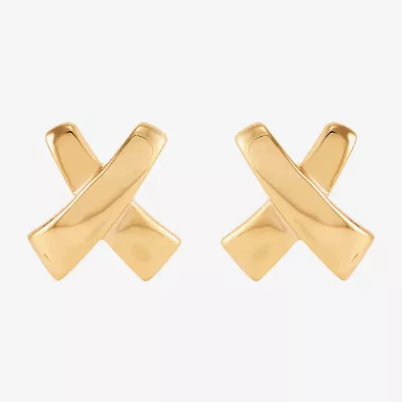 Limited Quantities! 14K Gold 12.2mm Stud Earrings