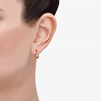 Limited Quantities! Womens 10K Gold 14.2mm Hoop Earrings