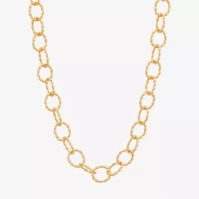 Limited Quantities! Womens 14K Gold 18 Inch Link Chain Necklace