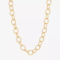 Limited Quantities! Womens 14K Gold 18 Inch Link Chain Necklace