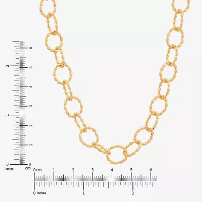 Limited Quantities! Womens 14K Gold 18 Inch Link Chain Necklace