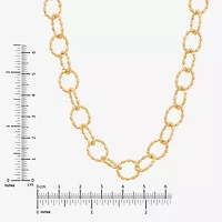 Limited Quantities! Womens 14K Gold 18 Inch Link Chain Necklace