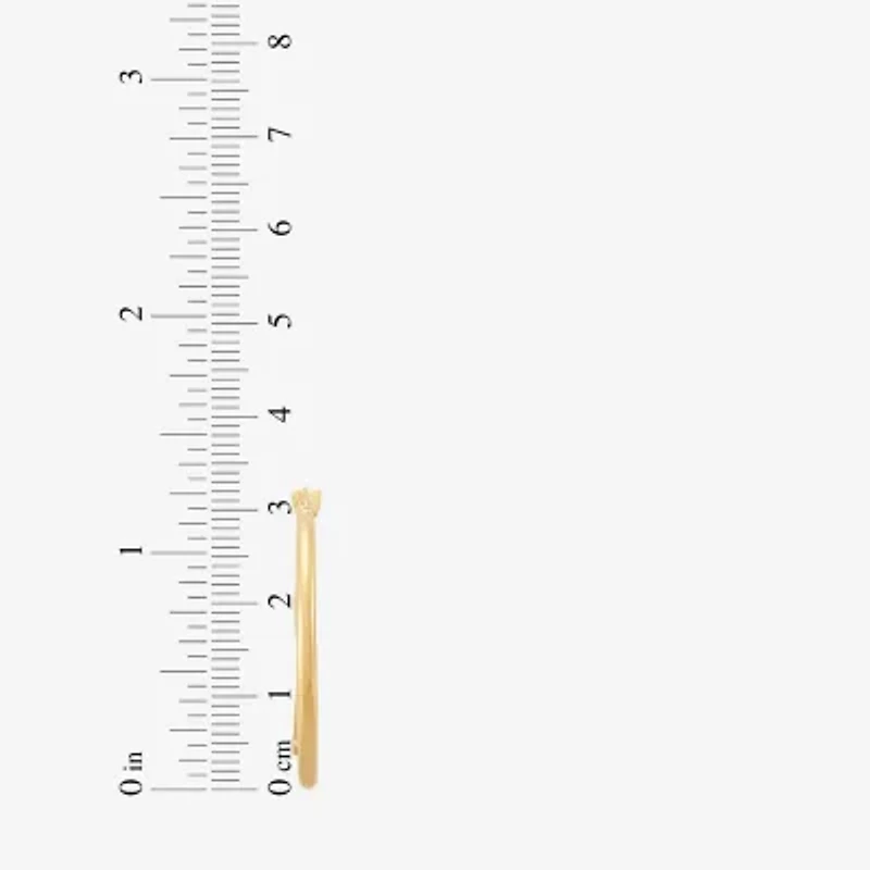 Limited Quantities! Womens 10K Gold 24.1mm Hoop Earrings