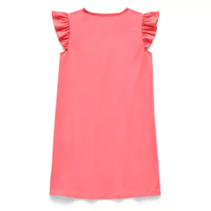 Little & Big Kid Girls Squishmallows Crew Neck Short Sleeve Nightgown