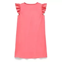 Little & Big Kid Girls Squishmallows Crew Neck Short Sleeve Nightgown