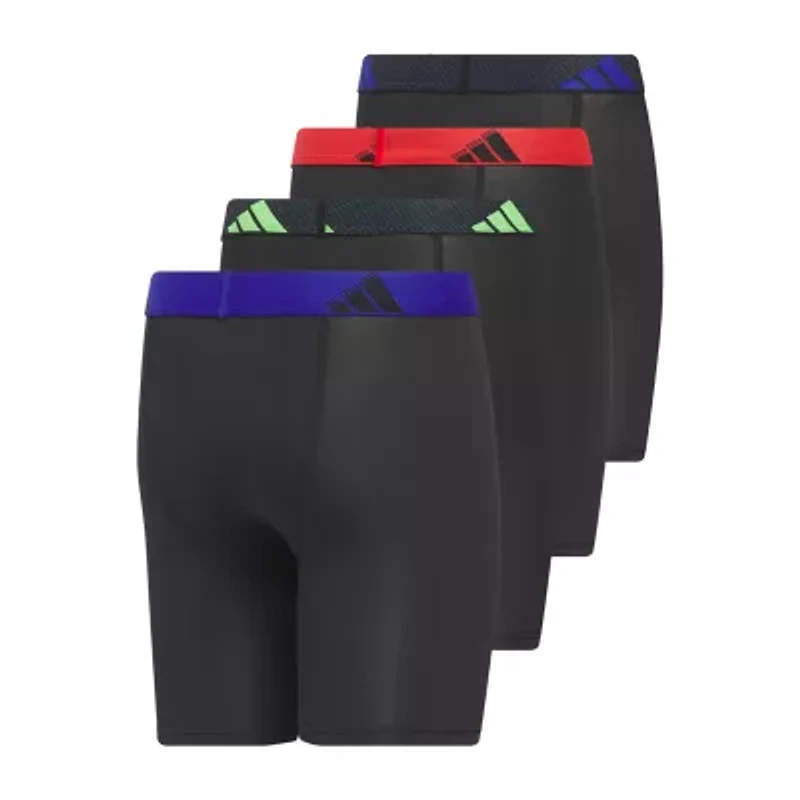 adidas Big Kid Boys 4 Pack Boxer Briefs S-5158603a