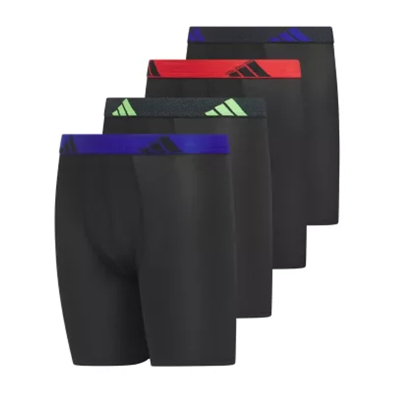 adidas Big Kid Boys 4 Pack Boxer Briefs S-5158603a