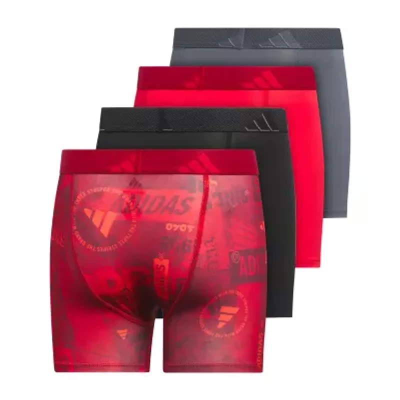 adidas Big Kid Boys 4 Pack Boxer Briefs S-5160295a