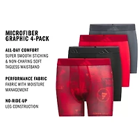 adidas Big Kid Boys 4 Pack Boxer Briefs S-5160295a