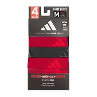 adidas Big Kid Boys 4 Pack Boxer Briefs S-5160295a