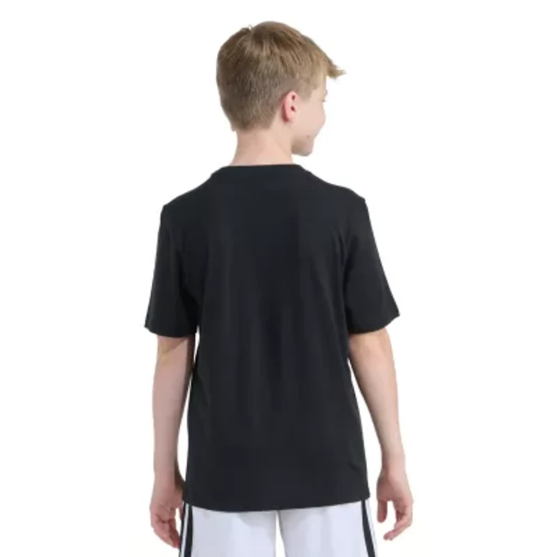 adidas Big Kid Boys Crew Neck Short Sleeve Regular Fit Graphic T-Shirt