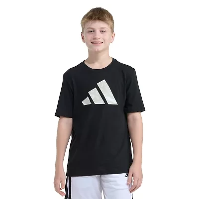 adidas Big Kid Boys Crew Neck Short Sleeve Regular Fit Graphic T-Shirt