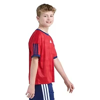 adidas Big Kid Boys Crew Neck Short Sleeve Loose Fit Graphic T-Shirt