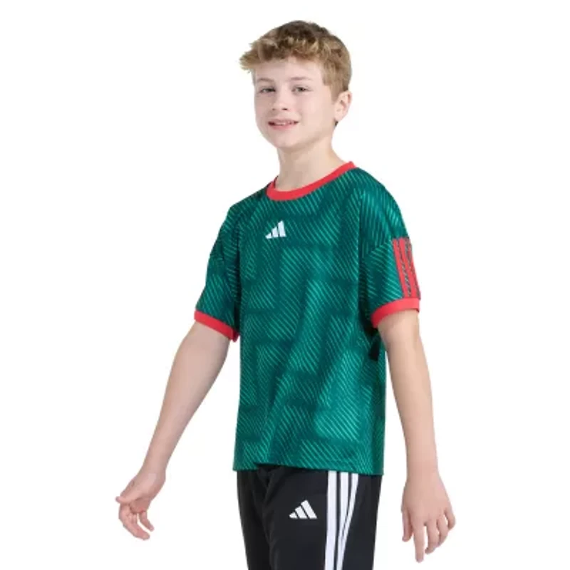 adidas Big Kid Boys Crew Neck Short Sleeve Loose Fit Graphic T-Shirt