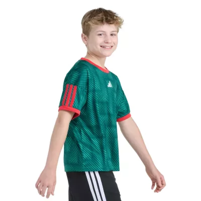 adidas Big Kid Boys Crew Neck Short Sleeve Loose Fit Graphic T-Shirt