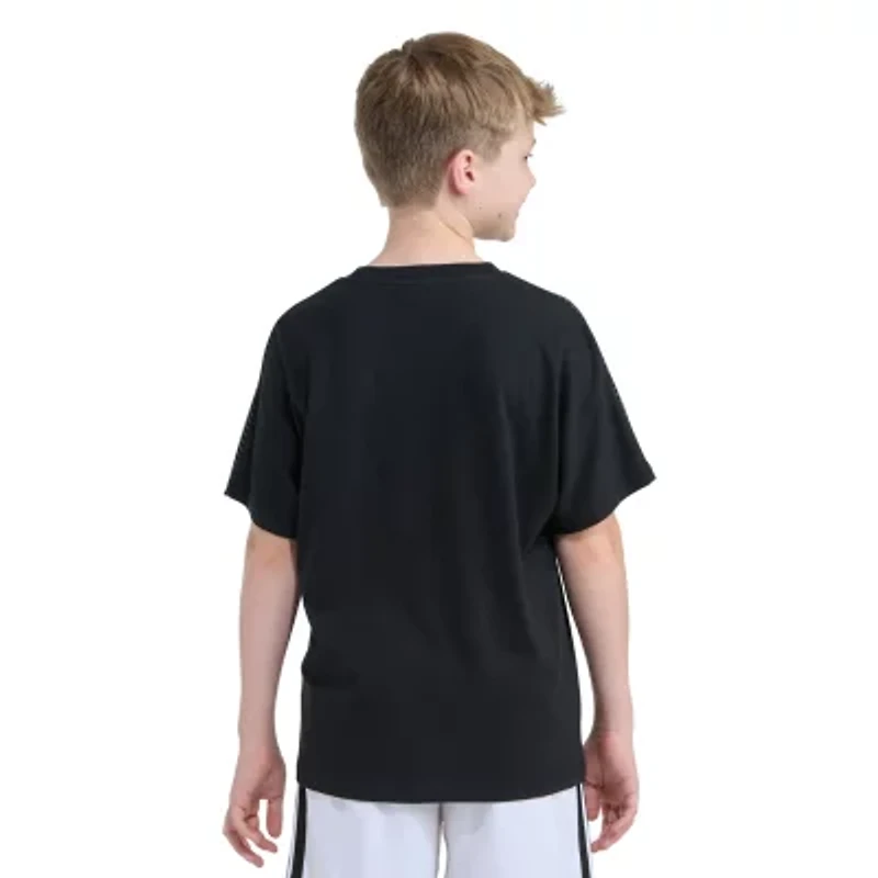 adidas Big Kid Boys Crew Neck Short Sleeve Loose Fit Graphic T-Shirt