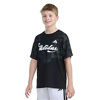 adidas Big Kid Boys Crew Neck Short Sleeve Loose Fit Graphic T-Shirt