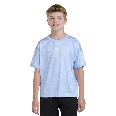adidas Big Kid Boys Crew Neck Short Sleeve Loose Fit Graphic T-Shirt