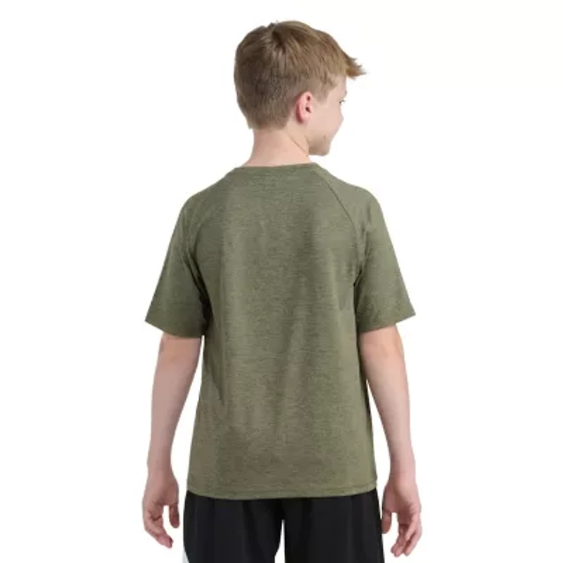 adidas Big Kid Boys Crew Neck Short Sleeve Regular Fit Graphic T-Shirt