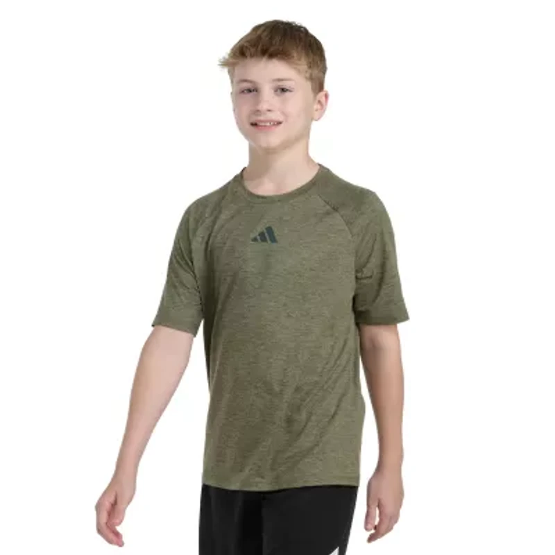 adidas Big Kid Boys Crew Neck Short Sleeve Regular Fit Graphic T-Shirt