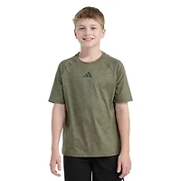 adidas Big Kid Boys Crew Neck Short Sleeve Regular Fit Graphic T-Shirt