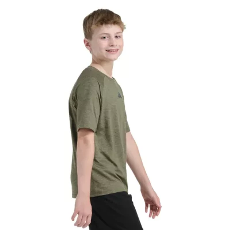 adidas Big Kid Boys Crew Neck Short Sleeve Regular Fit Graphic T-Shirt