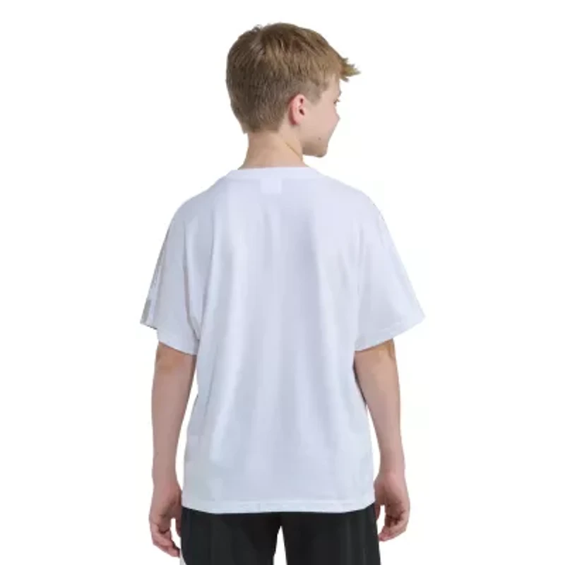 adidas Big Kid Boys Crew Neck Short Sleeve Loose Fit Graphic T-Shirt