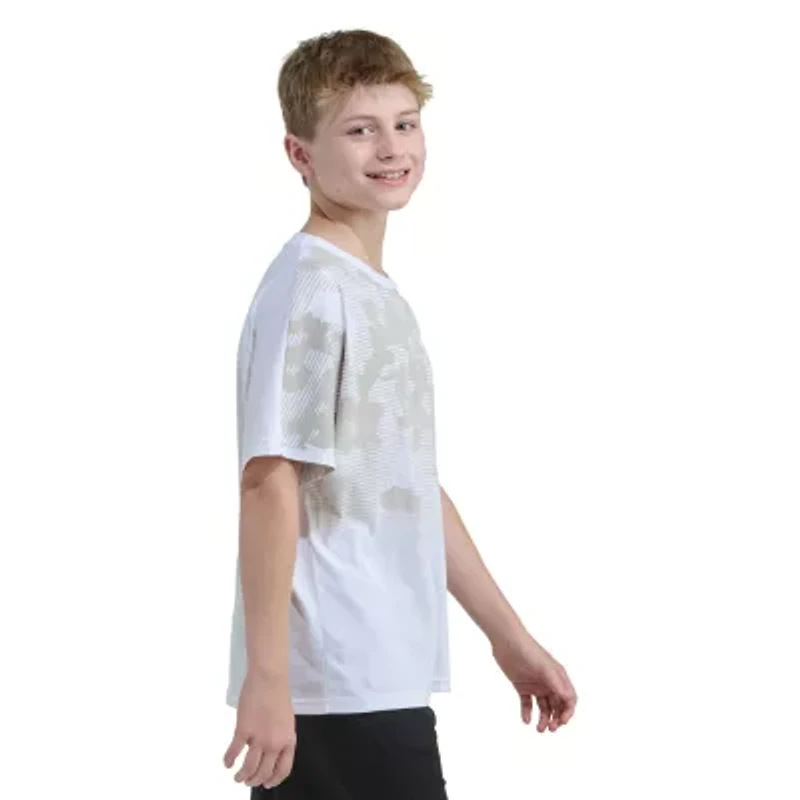adidas Big Kid Boys Crew Neck Short Sleeve Loose Fit Graphic T-Shirt