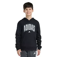 adidas Big Kid Boys Long Sleeve Fleece Active Hoodie