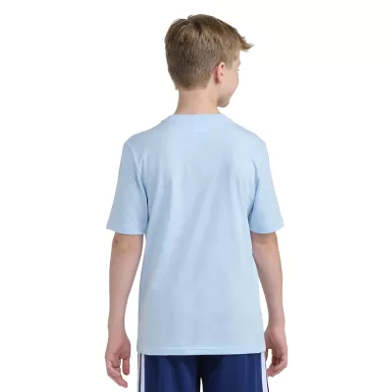 adidas Big Kid Boys Crew Neck Short Sleeve Regular Fit Graphic T-Shirt