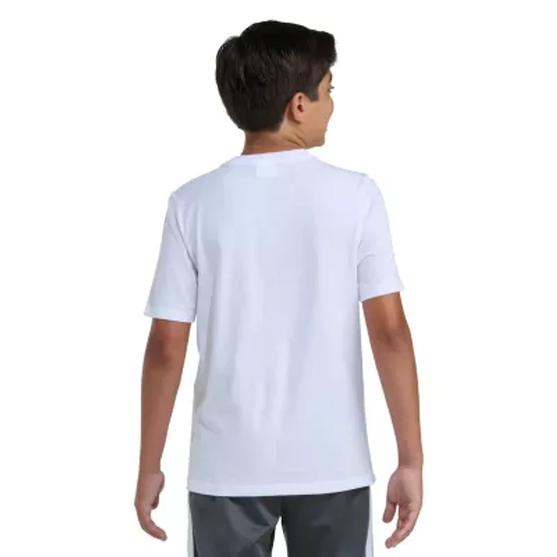 adidas Big Kid Boys Crew Neck Short Sleeve Regular Fit Graphic T-Shirt
