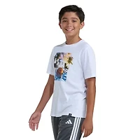 adidas Big Kid Boys Crew Neck Short Sleeve Regular Fit Graphic T-Shirt