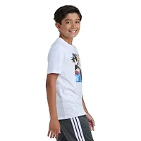 adidas Big Kid Boys Crew Neck Short Sleeve Regular Fit Graphic T-Shirt