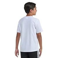 adidas Big Kid Boys Crew Neck Short Sleeve Regular Fit Husky Graphic T-Shirt