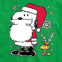 Mens Crew Neck Short Sleeve Regular Fit Snoopy Big and Tall Graphic T-Shirt