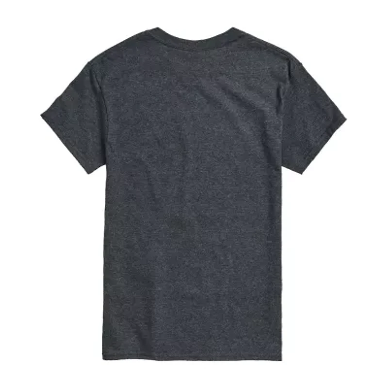 Mens Round Neck Short Sleeve Regular Fit Snoopy Big and Tall Graphic T-Shirt